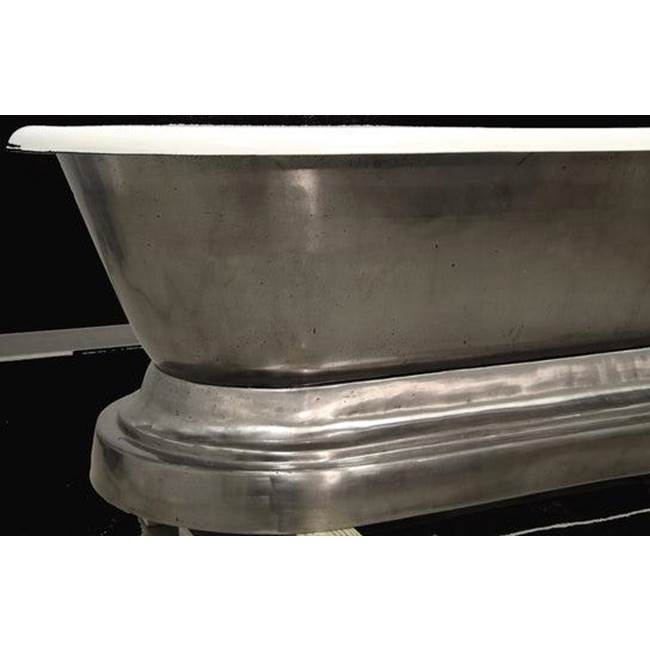 Doyle 67''CI Tub W/O Holes,Base W/OF,Ext Polished, Inside WH