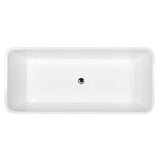 Romo 59'' BARstone Rectangular Tub White, No Holes