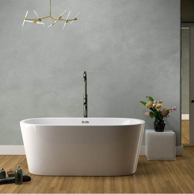 Orlando 59'' Freestanding AC WH Tub,W/Internal Drain & OF BN