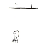 Tub Kit 67'' CI Roll Top, Shwr Unit, Supplies, Drain-Chrome