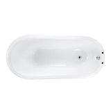 Leonardo Cast Iron Slipper w base, 61'', WH, 7'' Holes