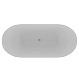Nyoko  68'' BARstone Freestanding Tub, White Matte