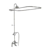 Tub Kit 60'' CI Slipper, Shwr Unit, Supplies, Drain-Chrome