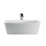 Vincent 71'' AC Rect Tub WH, w/Internal Drain Pipe, BN