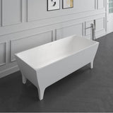 Timon  67'' BARstone Freestanding Tub, White Matte