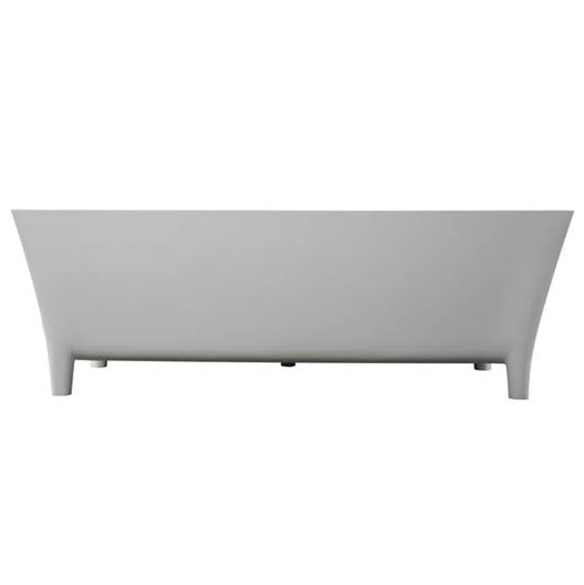 Timon  67'' BARstone Freestanding Tub, White Matte