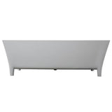 Timon  67'' BARstone Freestanding Tub, White Matte
