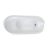 India Cast Iron Slipper WH, 67'', 7'' Holes, BN Feet
