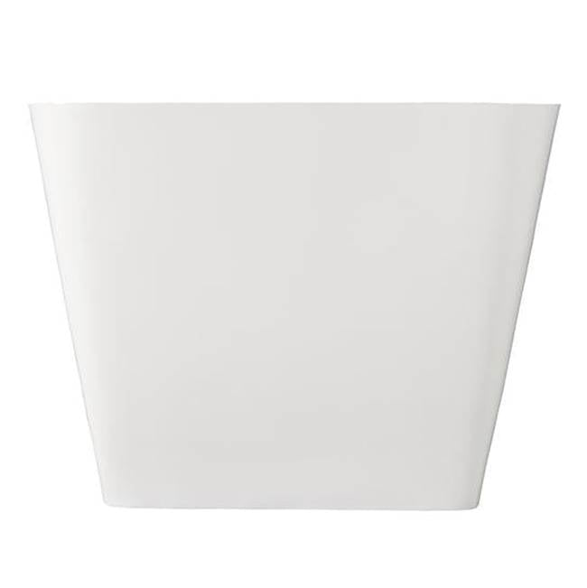 Romo 59'' BARstone Rectangular Tub White, No Holes