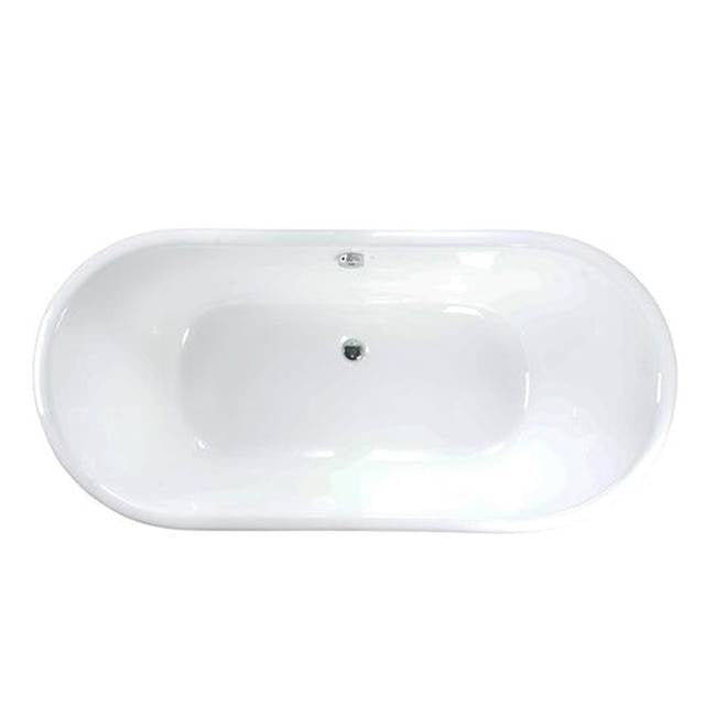 Wakely Cast Iron Tub w/Base 32'' Wide, w/o Holes,OF,WH