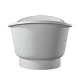 Becki 67'' Freestanding DBL Slipper BARstone Tub ,Matte WH