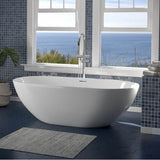 Nyoko  68'' BARstone Freestanding Tub, White Matte