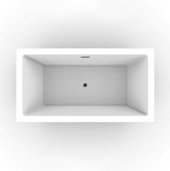Sheldon 59'' Freestanding AC WH Tub,W/Internal Drain & OF BN