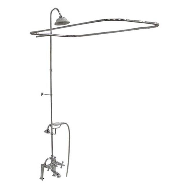 Tub Kit 67'' AC Slipper, Shwr Unit, Supplies, Drain-BrNkl