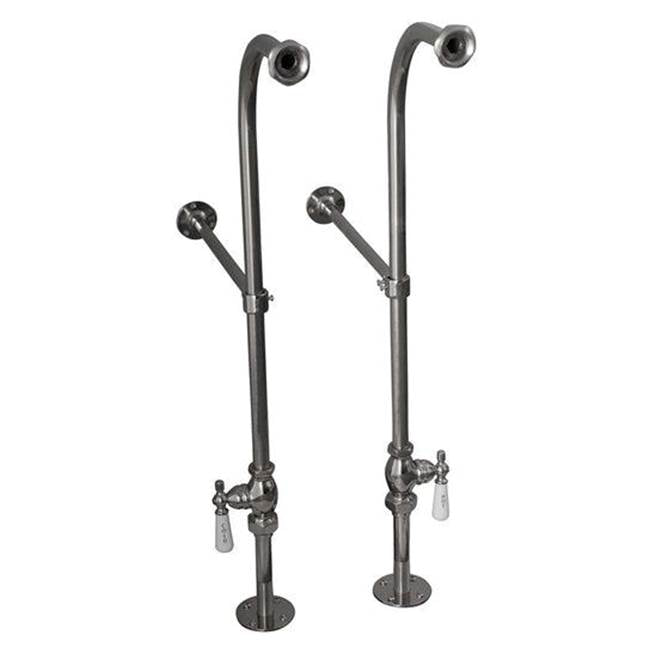 Tub Kit 54'' CI Roll Top, Shwr Rd,Filler,Supplies, Drain-Chrm