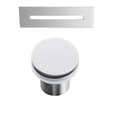 Vaughn 71'' AC Rect Tub WH, Internal drain-OF BN