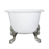Gallagher CI 72'' Dbl Roll Tub No Holes, Black Feet