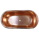 Rochelle 66'' Freestanding Tub AC Copper Ext &Polished INT
