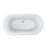 Corinne Acrylic Dbl Roll WH w/ Base, 72-7/8'', 7'' Holes