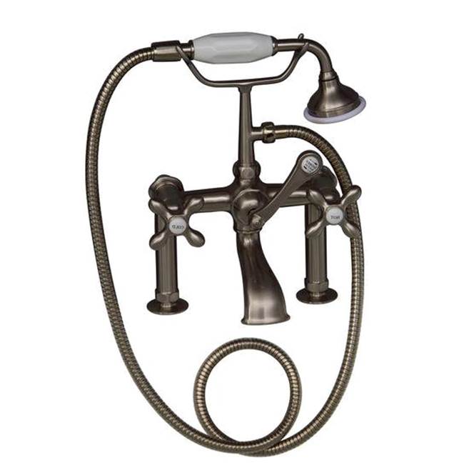 Tub Kit 60'' CI Roll Top, Tub Filler, Supplies, Drain-Chrome