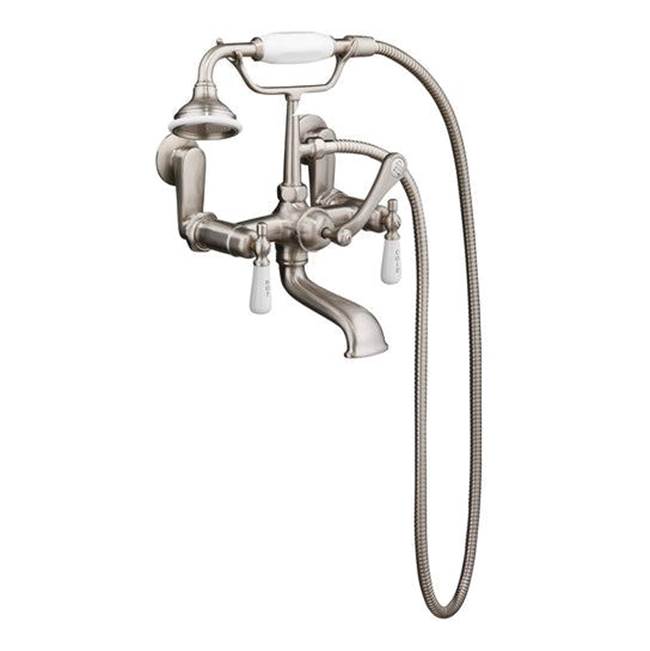 Tub Kit 67'' AC Slipper, Tub Filler, Supplies, Drain-BrNkl