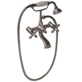 Tub Kit 60'' CI Roll Top, Tub Filler, Supplies, Drain-Chrome