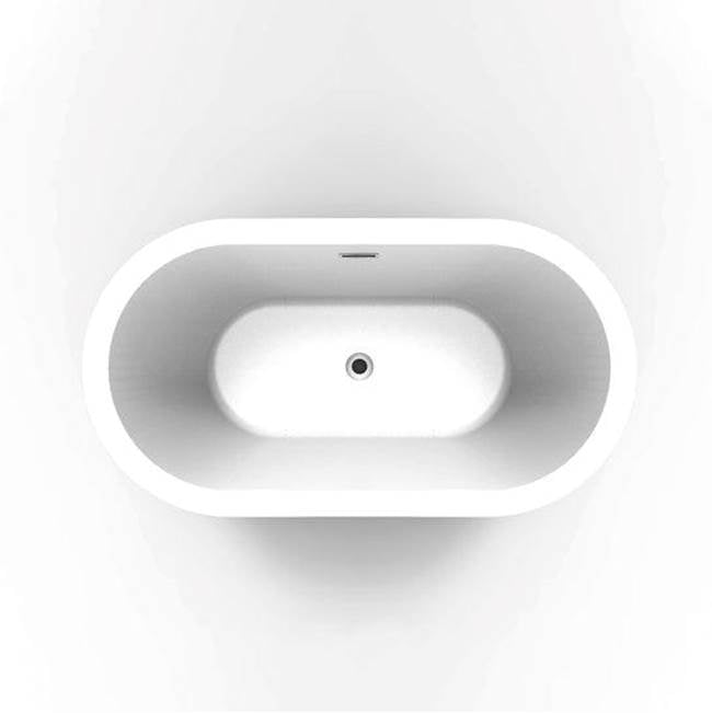 Orlando 59'' Freestanding AC WH Tub,W/Internal Drain & OF BN