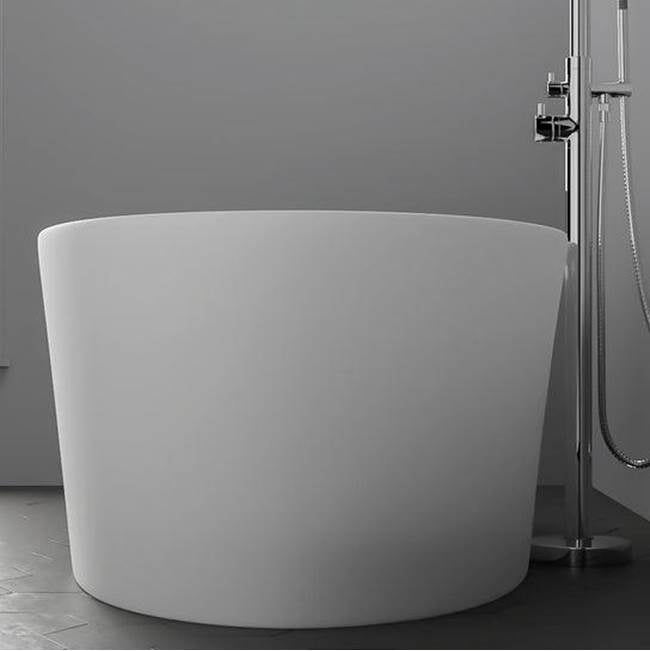 Magnus BARstone Oval, 63'', No Faucet Holes, White Matte