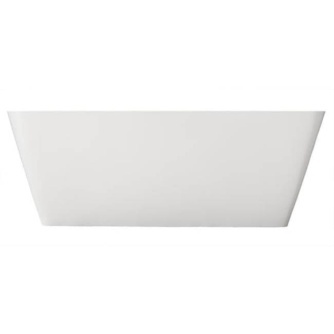 Romo 59'' BARstone Rectangular Tub White, No Holes