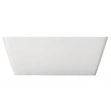 Romo 59'' BARstone Rectangular Tub White, No Holes