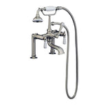 Tub Kit 67'' CI Roll Top, Tub Filler, Supplies, Drain-Chrome