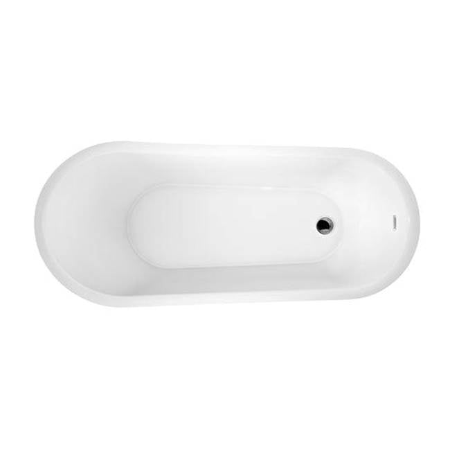 Raelene Acrylic Tub 65'' WH, w/Internal Drain Pipe, BN