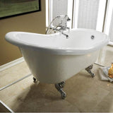 Estelle Acryic Slipper Tub BQ 60'', No Holes, BL Feet