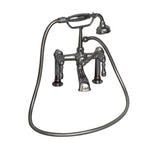 Tub Kit 71'' CI Dbl Slipper, Filler, Supplies, Drain-Chrome