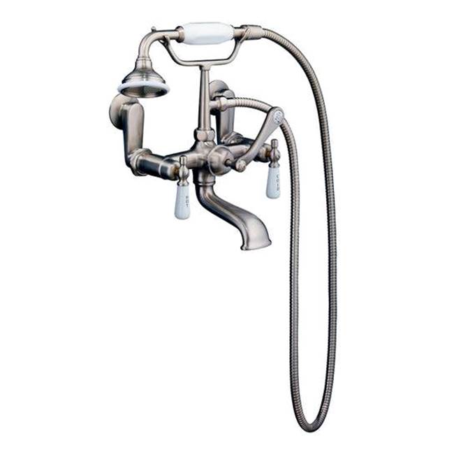 Tub Kit 67'' CI Slipper, Shwr Rd,Filler,Supplies,Drain-BrNkl