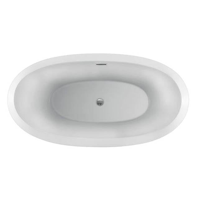 Naomi AC Dbl Slipper Tub 67'' WH, w/Internal Drain Pipe, BN