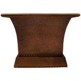 Wilmott 66'' Freestanding Rect Hammered Copper Tub, AC