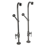 Tub Kit 60'' CI Roll Top, Shwr Rd,Filler,Supplies, Drain-Chrm