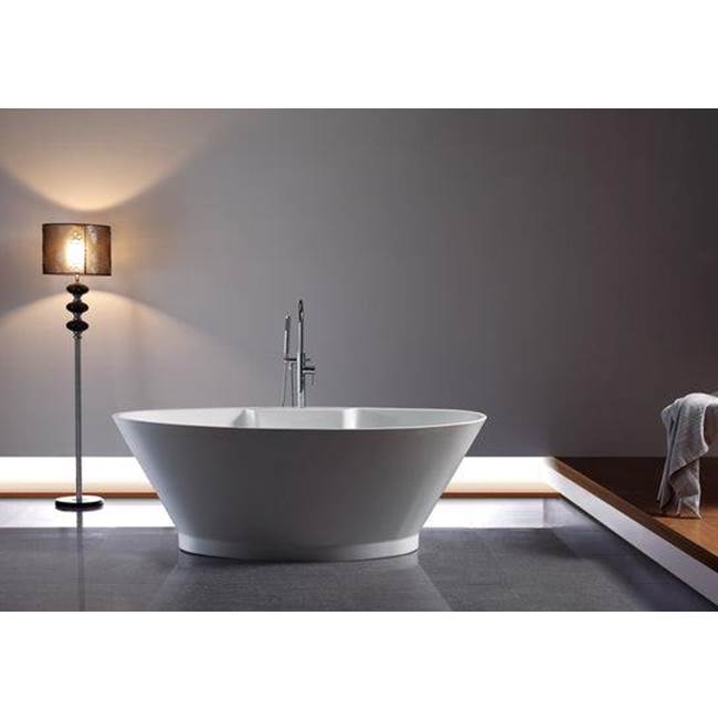 Portia 67''AC Freestanding,7'' Centers,W/internal drain-OF,BN