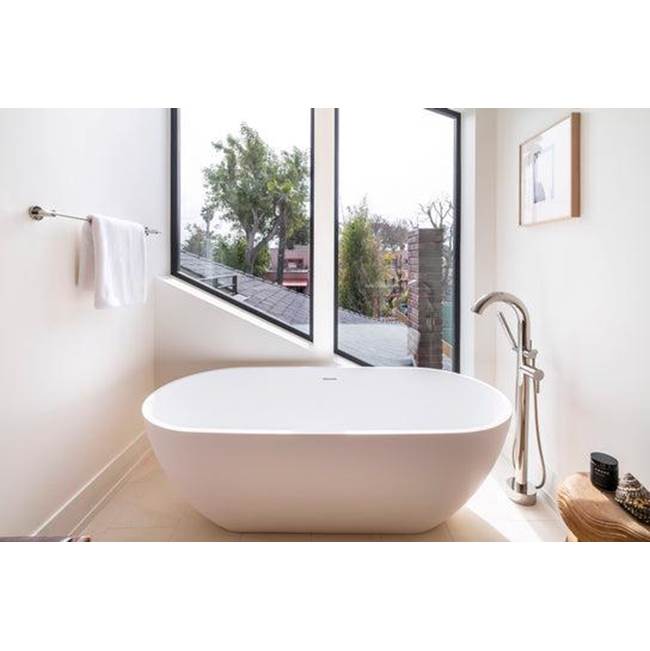 Nyoko  68'' BARstone Freestanding Tub, White Matte