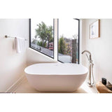 Nyoko  68'' BARstone Freestanding Tub, White Matte