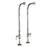 Tub Kit 60'' AC Slipper, Tub Filler, Supplies, Drain-BrNkl