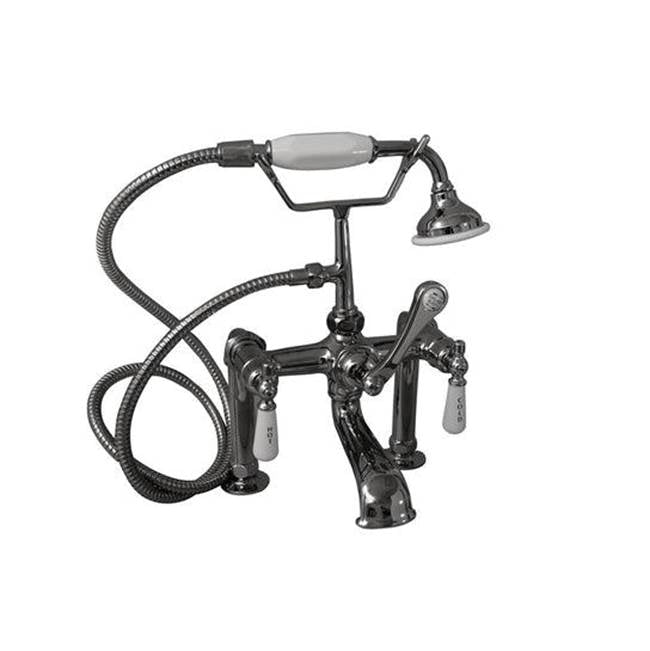 Tub Kit 71'' CI Dbl Slipper Filler, Supplies, Drain-Chrome