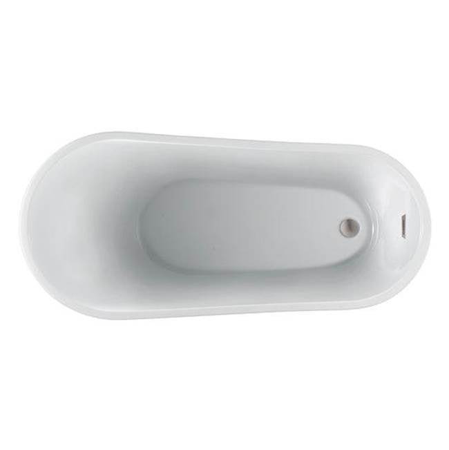 Lorenzo 60'' Acrylic Slipper,  With internal drain-OF,BN