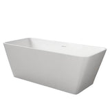 Romo 59'' BARstone Rectangular Tub White, No Holes