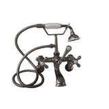 Tub Kit 60'' AC Slipper, Tub Filler, Supplies, Drain-BrNkl