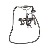Tub Kit 71'' CI Dbl Slipper, Filler, Supplies, Drain-Chrome