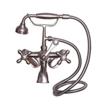 Tub Kit 71'' CI Dbl Slipper, Filler, Supples, Drain-Br Nkl