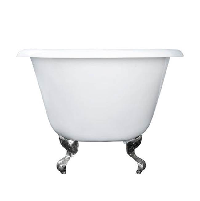 Abbey Cast Iron Roll Top WH, 48'', 3-3/8'' Holes, BN Feet