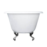 Abbey Cast Iron Roll Top WH, 48'', 3-3/8'' Holes, BN Feet